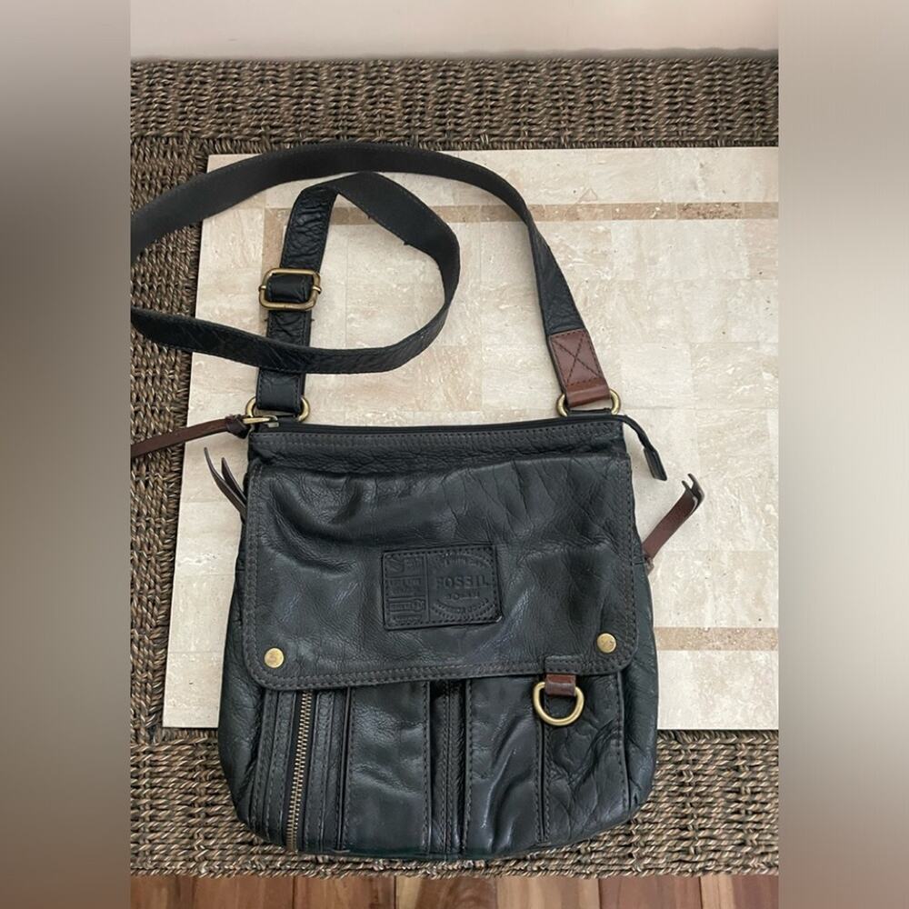 Fossil Morgan Traveler crossbody bag cowhide